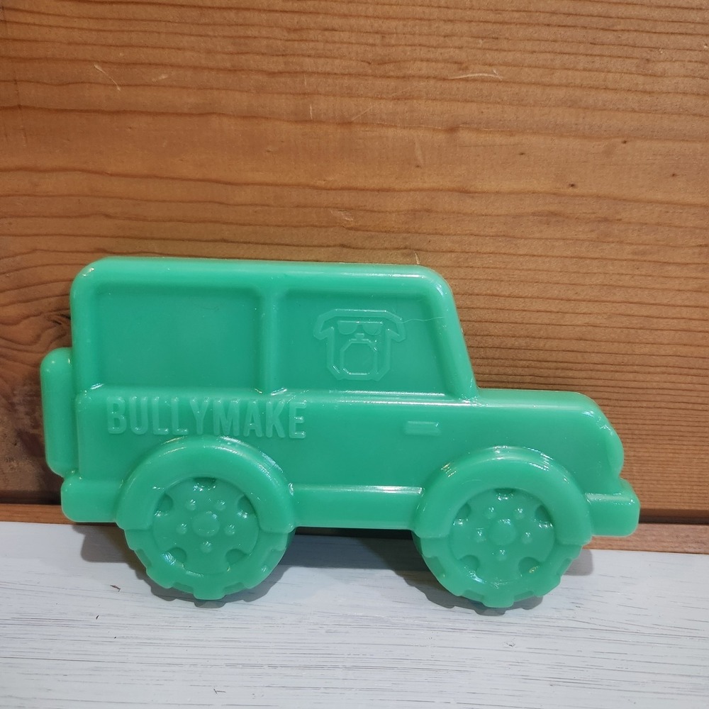 NEVER USED Bullymake Green Jeep Sporty SUV Nylon Dog Chew Toy 5" USA Rare‎ HTF